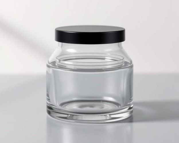 84mm x 44mm preroll jar with black cap